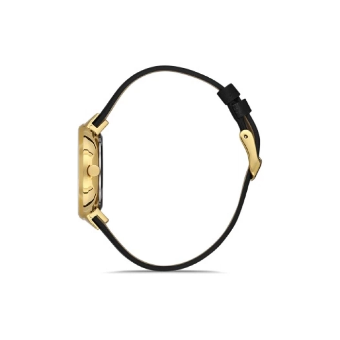 Ferro Black Leather Band Womens Wristwatch F21153B-N