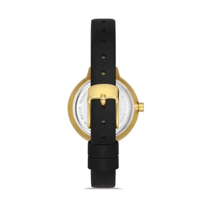 Ferro Black Leather Band Womens Wristwatch F21153B-N