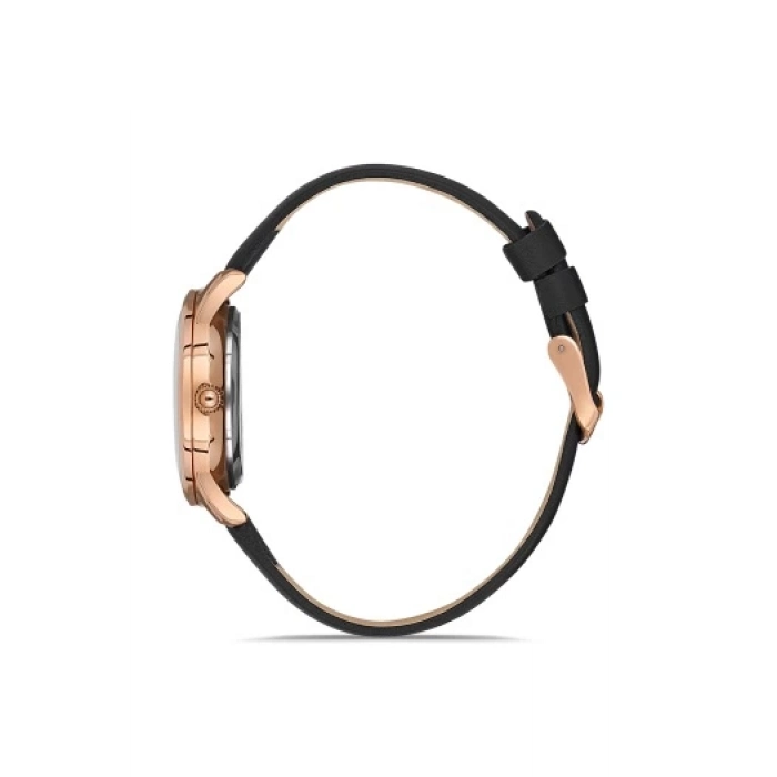 Ferro Black Leather Strap Womens Wristwatch F21182B-R