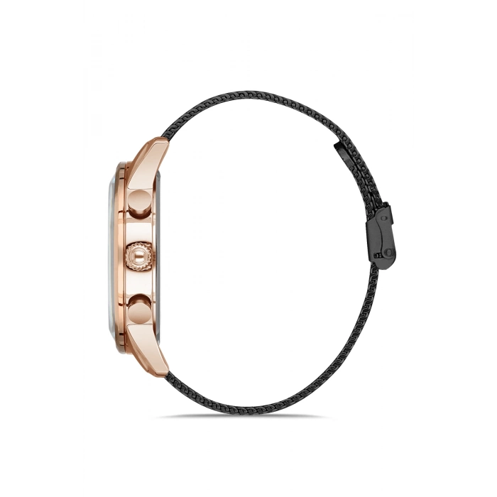 Ferro Black Mesh Strap Mens Wristwatch FM1536C-R