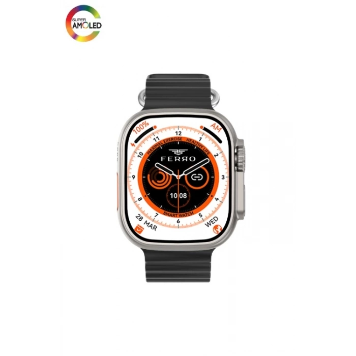 Ferro Siyah Silikon Kordon Akıllı Kol Saati FSW1116-AG