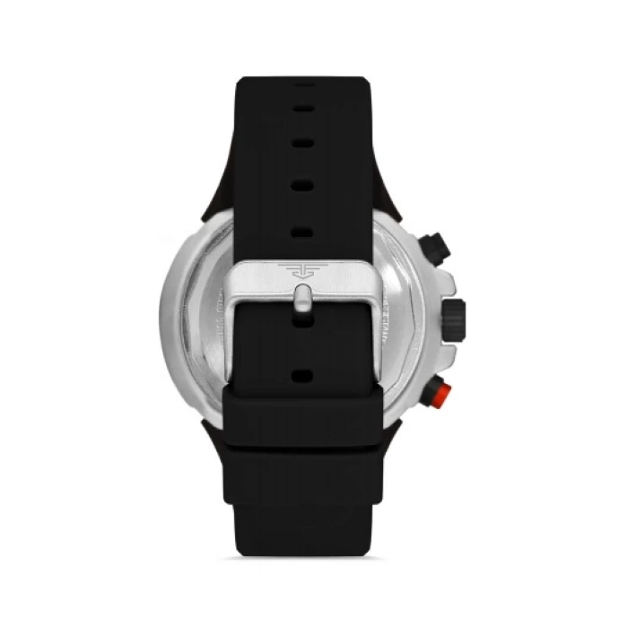 Ferro Black Silicone Band Mens Wristwatch FM11002D-J