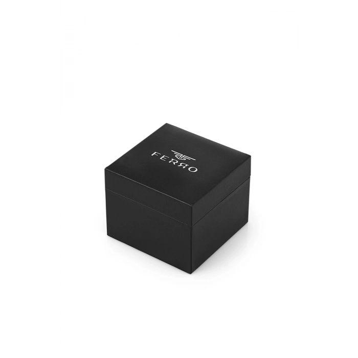 Ferro Black Silicone Band Mens Wristwatch FM31346D-J2