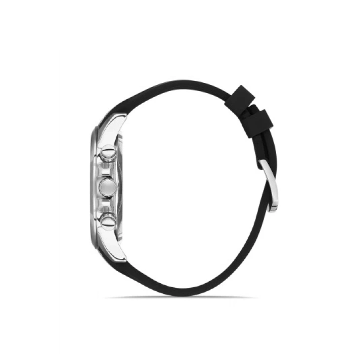 Ferro Siyah Silikon Kordon Erkek Kol Saati FM31380D-J Tüm Fonksiyonlar Aktif 3 ATM Su Geçirmez