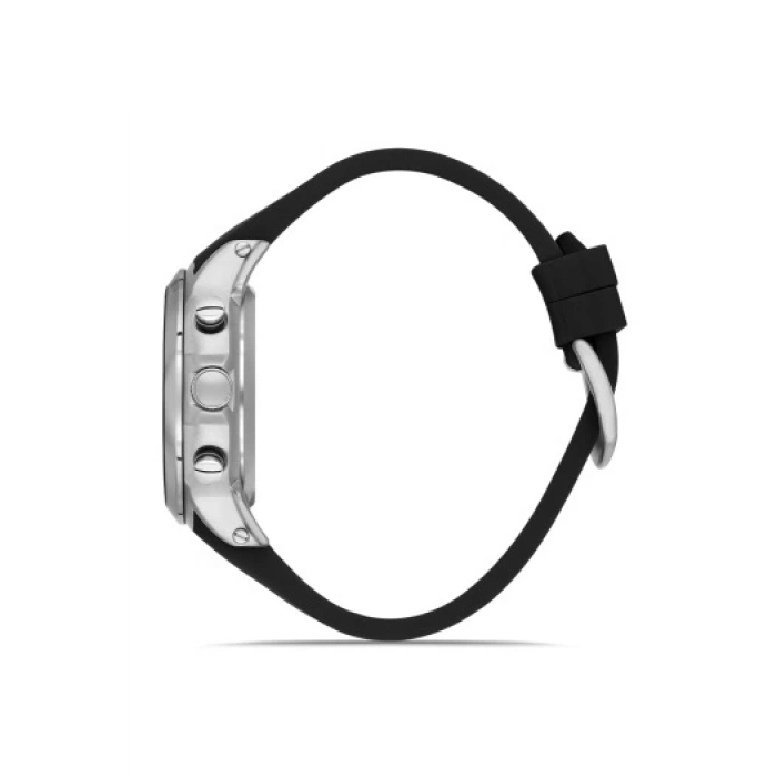 Ferro Siyah Silikon Kordon Erkek Kol Saati FM31402D-J4 Tüm Fonksiyonlar Aktif 3 ATM Su Geçirmez