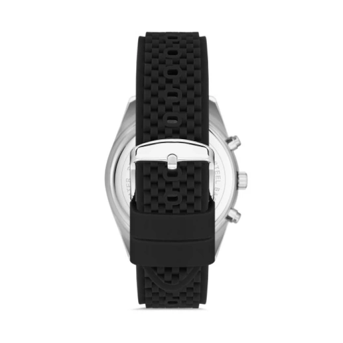 Ferro Siyah Silikon Kordon Erkek Kol Saati FM31920D-J Tüm Fonksiyonlar Aktif 3 ATM Su Geçirmez