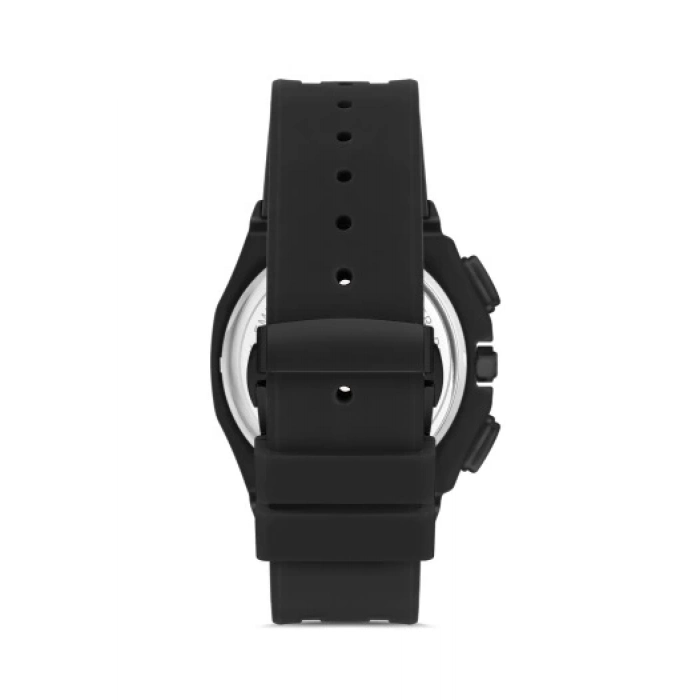 Ferro Siyah Silikon Kordon Erkek Kol Saati FM43001D-G Tüm Fonksiyonlar Aktif 3 ATM Su Geçirmez