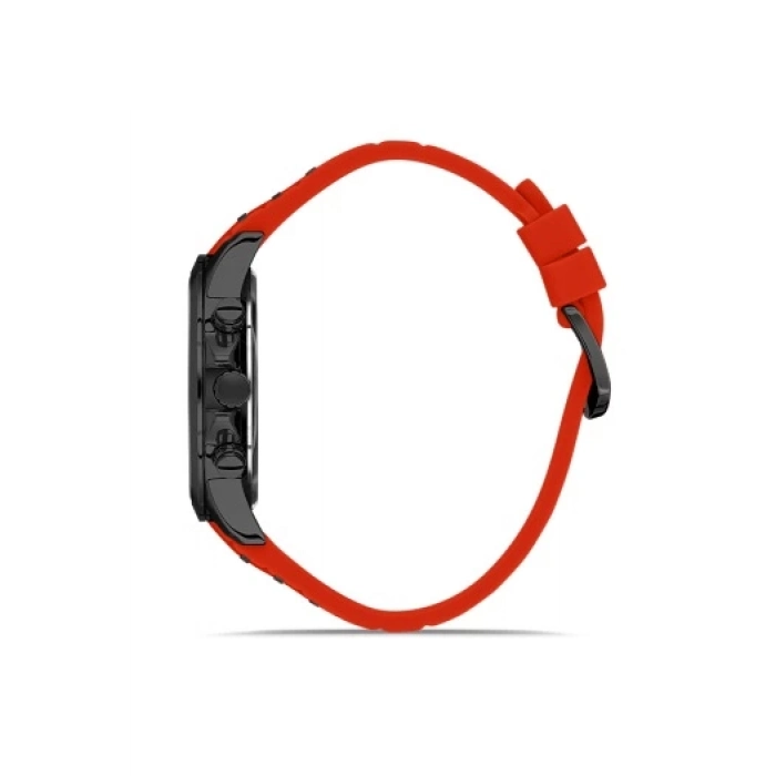 Ferro Turuncu Silikon Kordon Erkek Kol Saati FM31362D-ZK Tüm Fonksiyonlar Aktif 3 ATM Su Geçirmez