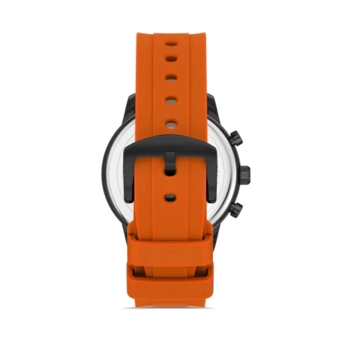 Ferro Orange Silicone Band Mens Wristwatch FM31360D-ZL