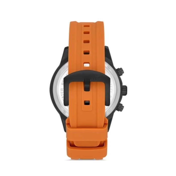 Ferro Turunucu Silikon Kordon Erkek Kol Saati FM31363D-ZL Tüm Fonksiyonlar Aktif 3 ATM Su Geçirmez