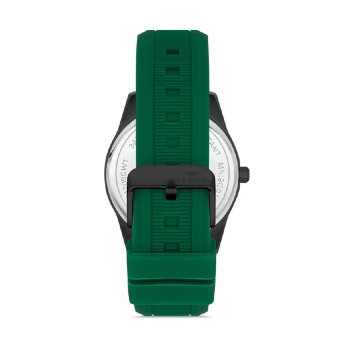 Ferro Yeşil Silikon Kordon Erkek Kol Saati F11316D-ZJ 3ATM SuGeçirmez 2Yıl Garantili HediyePaketli