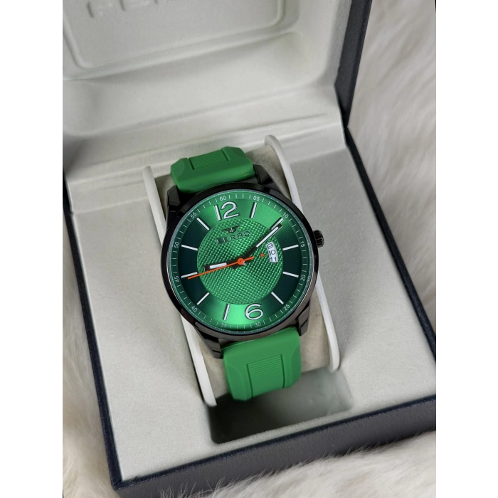 Ferro Yeşil Silikon Kordon Erkek Kol Saati F11316D-ZJ 3ATM SuGeçirmez 2Yıl Garantili HediyePaketli