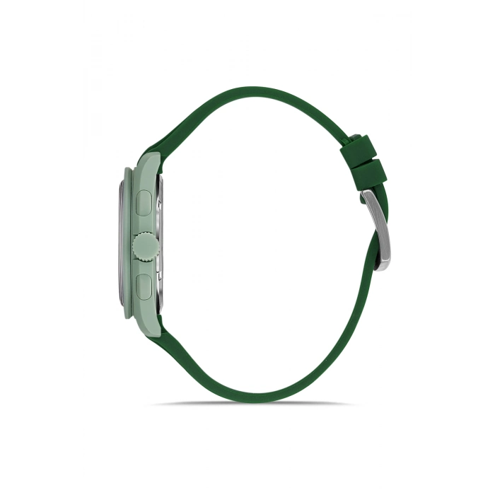 Ferro Yeşil Silikon Kordon Kol Saati FM11401D-ZG Fonksiyonları Aktif 3ATM Su Geçirmez HediyePaket