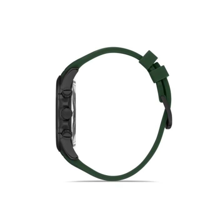 Ferro Yeşil Silikon Kordon Erkek Kol Saati FM31380D-ZF2 Tüm Fonksiyonlar Aktif 3 ATM Su Geçirmez