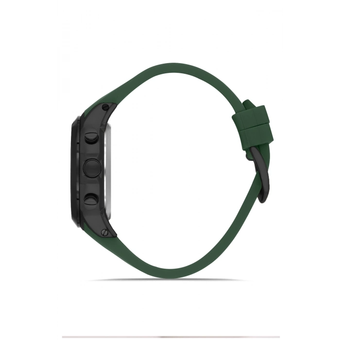 Ferro Yeşil Silikon Kordon Erkek Kol Saati FM31402D-ZQ6 Tüm Fonksiyonlar Aktif 3 ATM Su Geçirmez