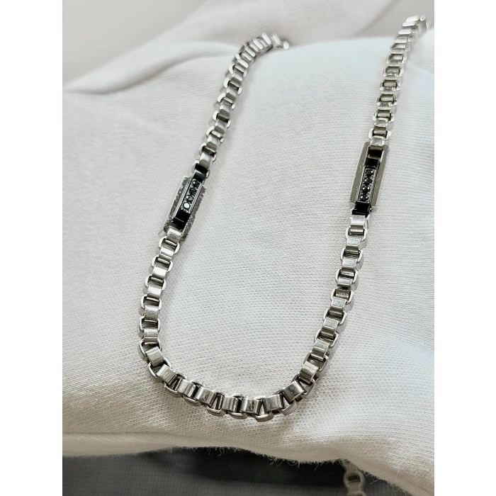 Gümüş Çelik Erkek Kolye FRJ10135A-J Kararma Yapmaz 2 Yıl Garantili Hediye Paketli