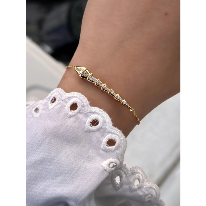 Sarı Çelik Kadın Bileklik FRJW10005A-B 2 Yıl Garantili Hediye Paketli