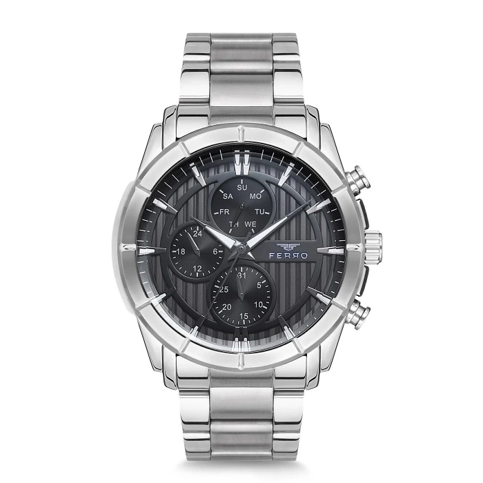 Toms Gümüş Çelik Kordon Erkek Kol Saati FM1889A-A4