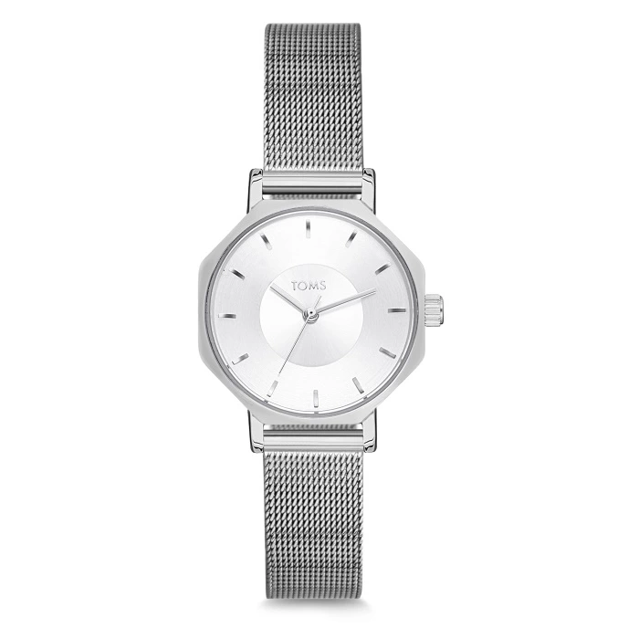 Toms Gümüş Hasır Kordon Kadın Kol Saati T1819C-912-A