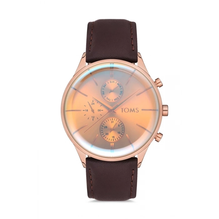 Toms Kahverengi Deri Kordon Erkek Kol Saati TM11033B-1152-S