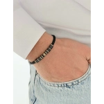 Sarı Çelik Deri Erkek Bileklik FRJ10191B-B2 2 Yıl Garantili Hediye Paketli