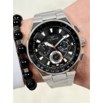 Ferro Gümüş Çelik Kordon Erkek Kol Saati FM11594A-A2 Fonksiyonları Aktif 3 ATM Su Geçirmez