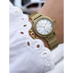 Ferro Sarı Çelik Kordon Kadın Kol Saati FL40149A-B 3ATM Su Geçirmez 2 Yıl Garantili HediyePaketli