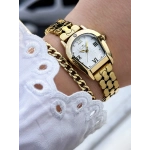 Ferro Sarı Çelik Kordon Kadın Kol Saati FM88282A-B2 2 Yıl Garantili 3 ATM Su Geçirmez Hediye Paketli