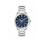 Ferro Gümüş Çelik Kordon Erkek Kol Saati FM11757AWT-A3 Tüm Fonksiyonları Aktif 3 ATM Su Geçirmez