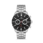 Ferro Gümüş Çelik Kordon Erkek Kol Saati FM40139A-A2 Tüm Fonksiyonlar Aktif 3 ATM Su Geçirmez