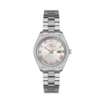 Ferro Silver Steel Strap Womens Wristwatch FL21295A-A