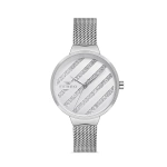 Ferro Silver Wicker Cord Womens Wristwatch F21153C-A