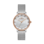 Ferro Silver Wicker Kordon Womens Wristwatch F21221C-E