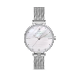 Ferro Silver Wicker Kordon Womens Wristwatch F21224C-A