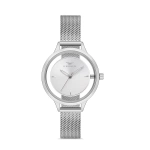Ferro Silver Wicker Kordon Womens Wristwatch FL21234C-A