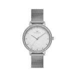 Ferro Silver Wicker Kordon Womens Wristwatch FL21242C-A