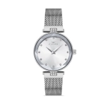 Ferro Silver Mesh Strap Womens Wristwatch FL21297C-A