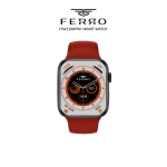 Ferro Red Silicone Band Smart Watch FSW1108Pro-GK