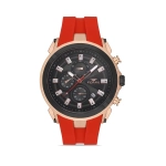 Ferro Claret Red Silicone Band Mens Wristwatch FM31402D-R4