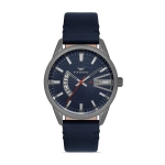 Ferro Navy Blue Leather Band Mens Wristwatch F11911B-ZD
