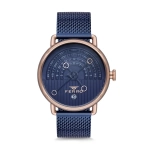 Ferro Navy Blue Mesh Strap Mens Wristwatch F1995C-1042-T