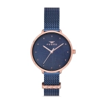 Ferro Navy Blue and Rose Stick Cord Womens Wristwatch F21087C-T
