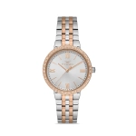 Ferro Rose and Silver &amp;#231;Steel Strap Womens Wristwatch FL40102A-E