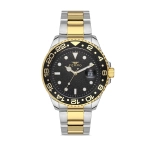 Ferro Yellow Steel Strap Mens Wristwatch F11253A-D2