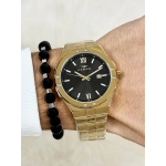 Ferro Sarı Çelik Kordon Erkek Kol Saati F11357A-B2 3 ATM Su Geçirmez 2 Yıl Garantili Hediye Paketli