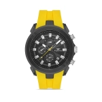 Ferro Yellow Silicone Band Mens Wristwatch FM31402D-ZN4