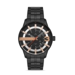 Ferro Black Steel Cord Mens Wristwatch F11200A-G
