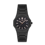 Ferro Black Steel Strap Mens Wristwatch F40095A-G