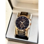 Ferro Siyah Çelik Kordon Erkek Kol Saati FM31916A-R Tüm Fonksiyonlar Aktif 3 ATM Su Geçirmez