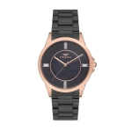 Ferro Black Steel Cord Womens Wristwatch F21091A-R